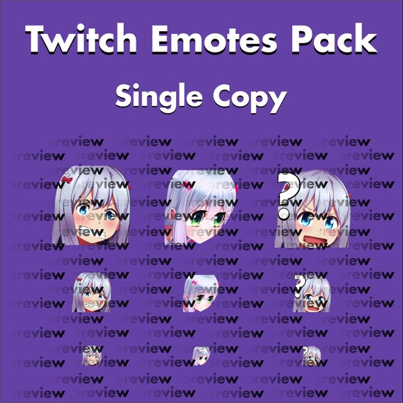 Anime Eromanga Sensei 3 Twitch Emotes Etsy