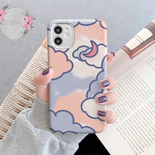 Moon art case for Samsung  S23 S24  S21 Plus S20 Ultra S20 FE 5g Galaxy Note 20 10 Samsung  S10 S9 Galaxy A54 A14 A22 A32 A52 5g tn138