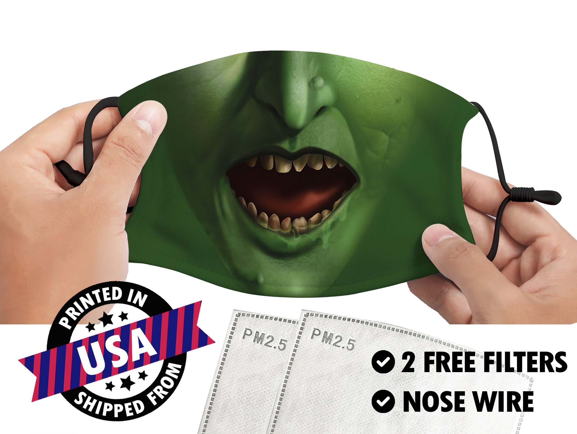 Witch Mask / Witch Mouth Mask / Halloween Witch Face Mask / Etsy