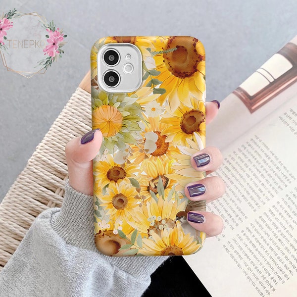 Sunflower case for Sony xa ultra Xperia 10 Plus  Xperia 5 iv II Xperia 10 v III Sony Xperia 1 v iv cover Xperia xr Sony XZ 3 tn424