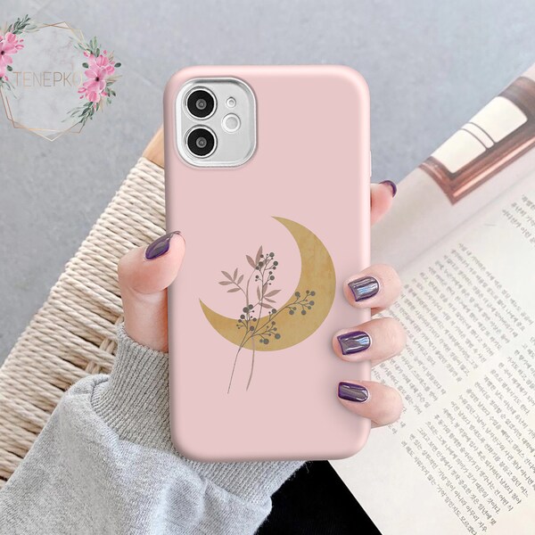 Pink Moon case for Samsung S24 S23 S24 S21 Plus Galaxy S20 S20 FE 5g S10 S9 S8 Galaxy Note 20 10 Galaxy A14 A54 A52 A70 A32 A50 A90 tn40