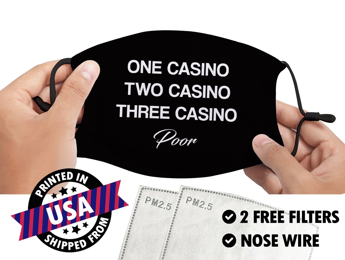 Gambling Face Mask / Casino Face Mask / Las Vegas Mask / Poker Etsy