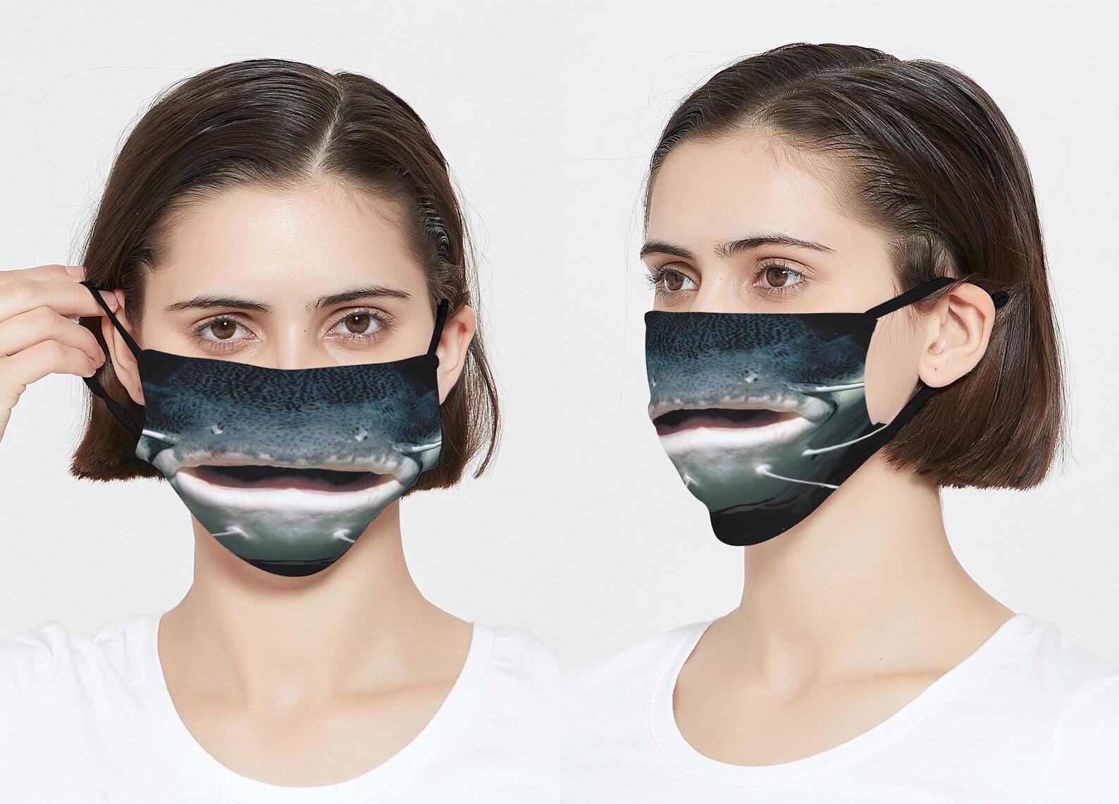 Catfish Face Mask / Fish Mask / Fish Mouth Face Mask / Fish Etsy