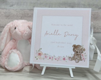 Personalised baby memory book * Baby record book * Baby Keepsake book * Baby's first year