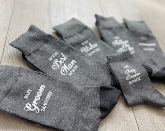 Personalised Wedding Socks Groom Page Boy Best Man | Etsy