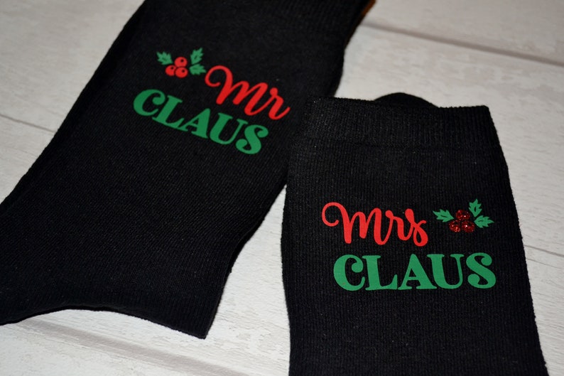 Mr & Mrs Christmas Socks Novelty Socks Stocking Filler Etsy UK