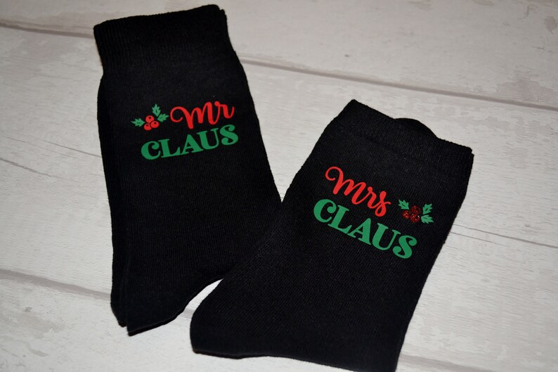 Mr & Mrs Christmas Socks Novelty Socks Stocking Filler Etsy UK
