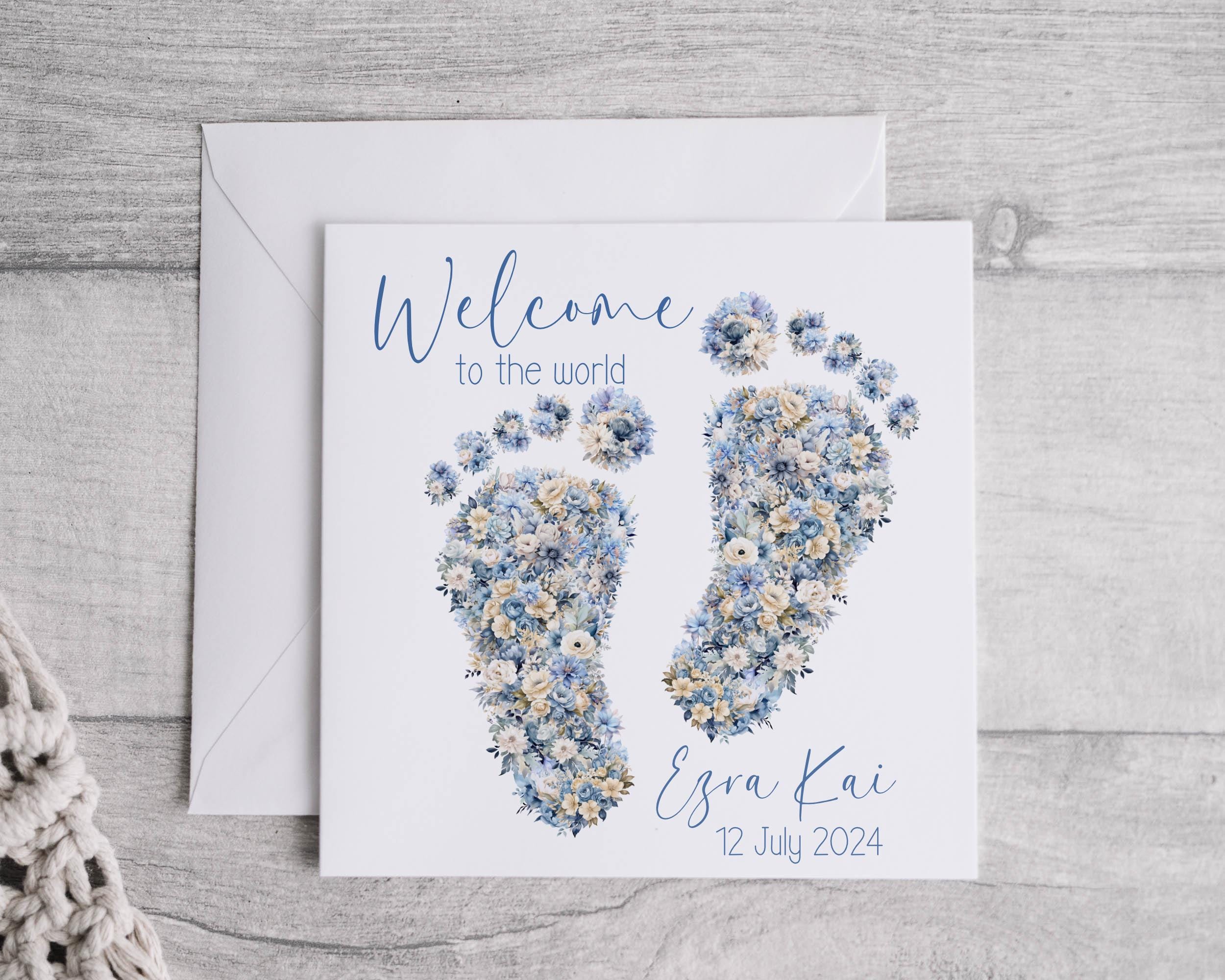アクリル画F10 Welcome to New Born Earth Newborn New Baby Boy * Welcome to the World * Baby Boy * It's A