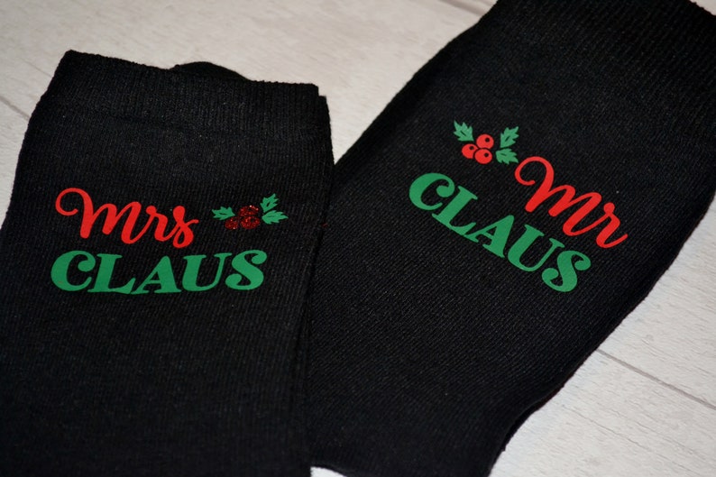 Mr & Mrs Christmas Socks Novelty Socks Stocking Filler Etsy UK