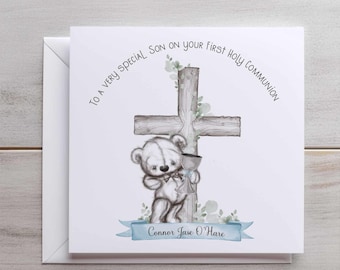 Personalised Christening | Baptism | Communion Card