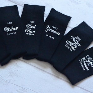 Personalised Wedding Socks Groom Page Boy Best Man Groomsman Gift - Etsy