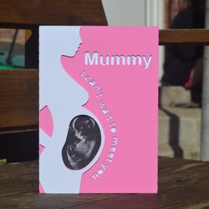 Tarjeta personalizada del día de las madres * Tarjeta de escaneo del bebé