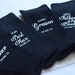 Personalised wedding socks * Groom * Page Boy * Best Man* Groomsman Gift