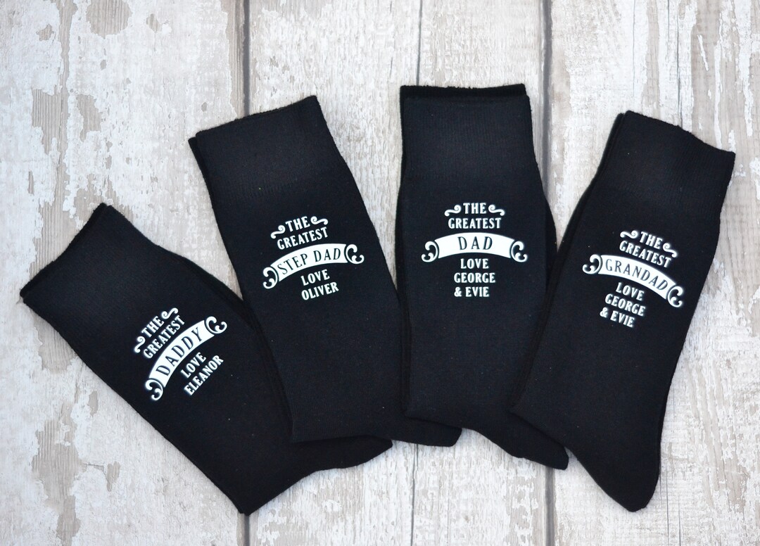 Personalised Father's Day Socks - Etsy