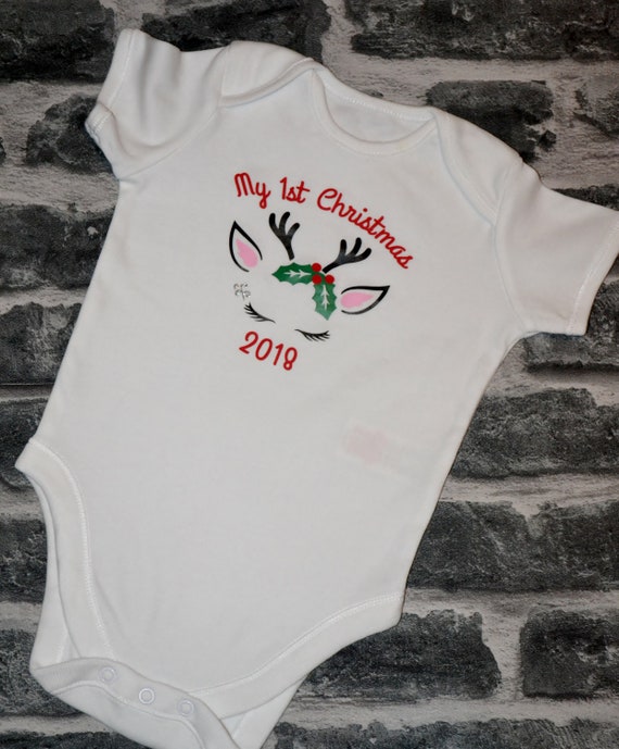 baby's 1st christmas baby grow