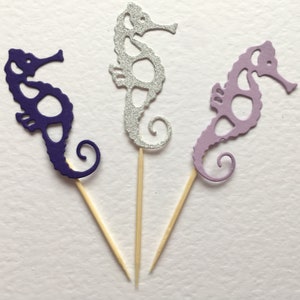 Seahorse Cupcake Toppers Food Picks Cup Cake Party Decoration - Etsy