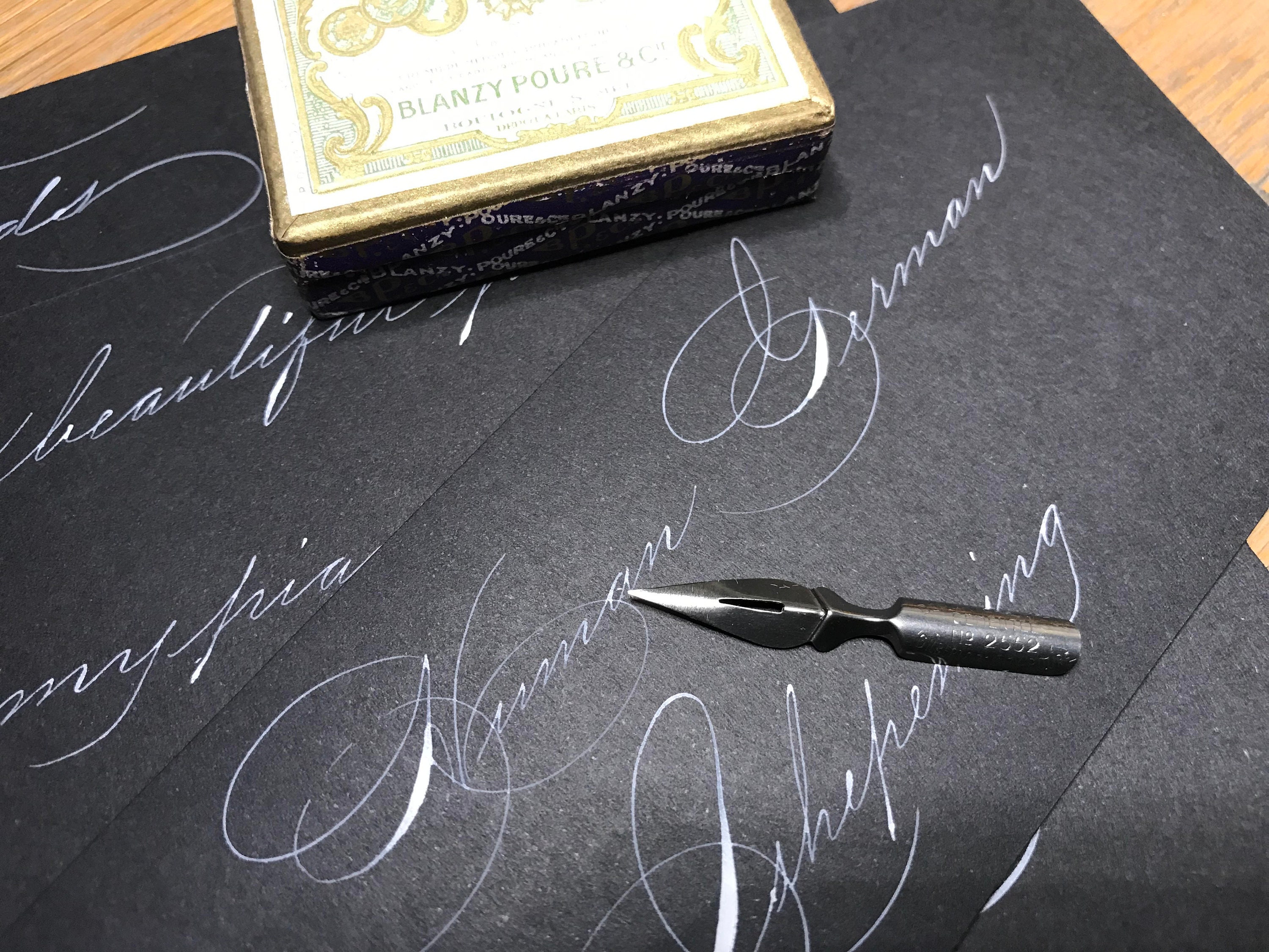 x3 Spencerian No 42 Gold Point Dome Pointed Dip Pen Nibs Vintage