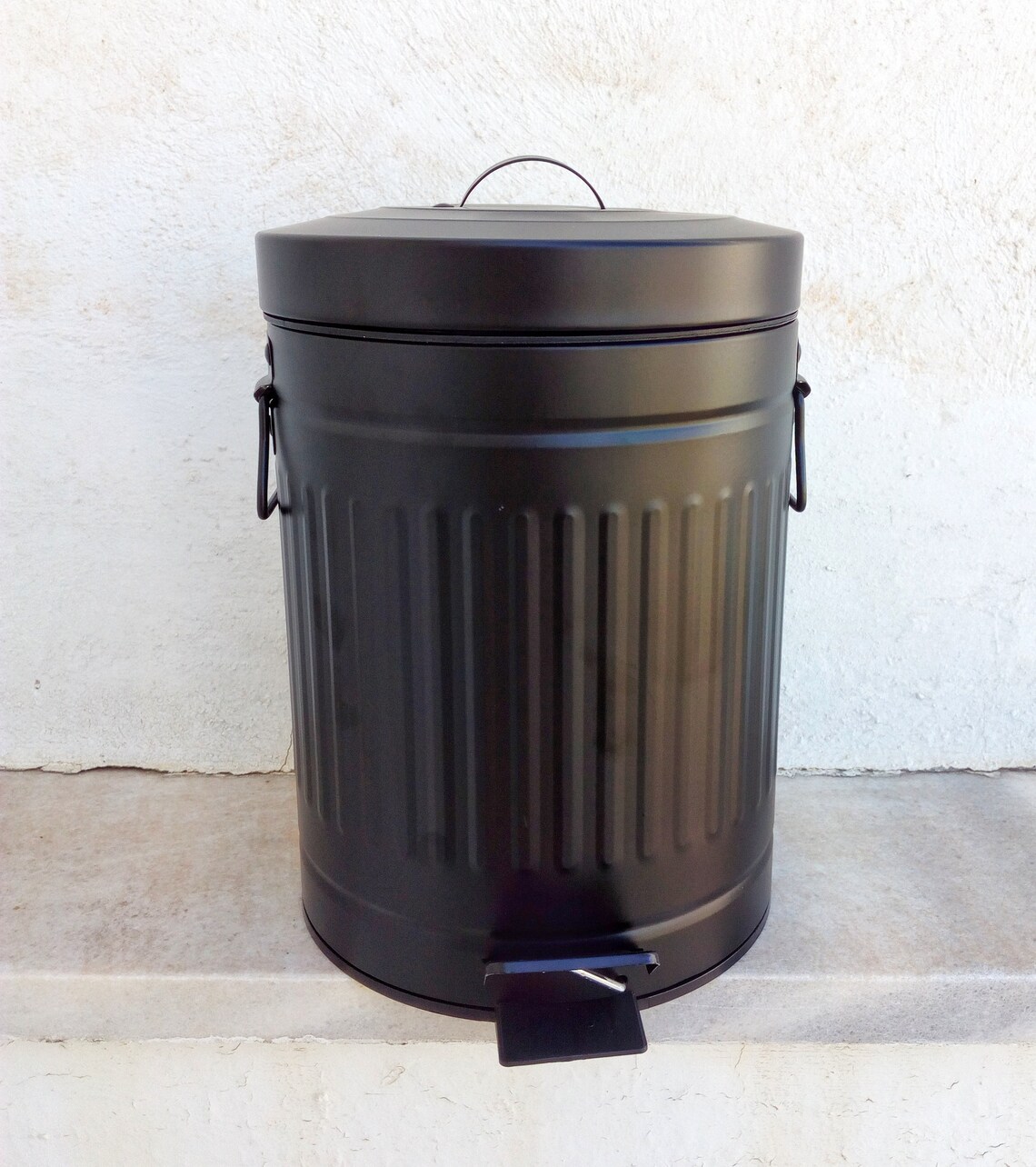 Retro Kitchen Trash Can With Lid 20 Or 30 Liters Waste Bin In Etsy