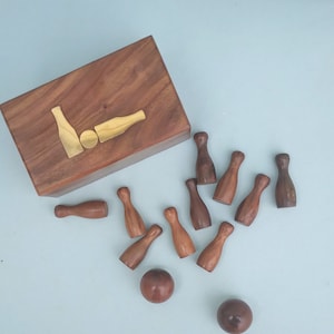 Mini Bowling Set, Stress Relief Toy For Office Desk, Game Room Accessories