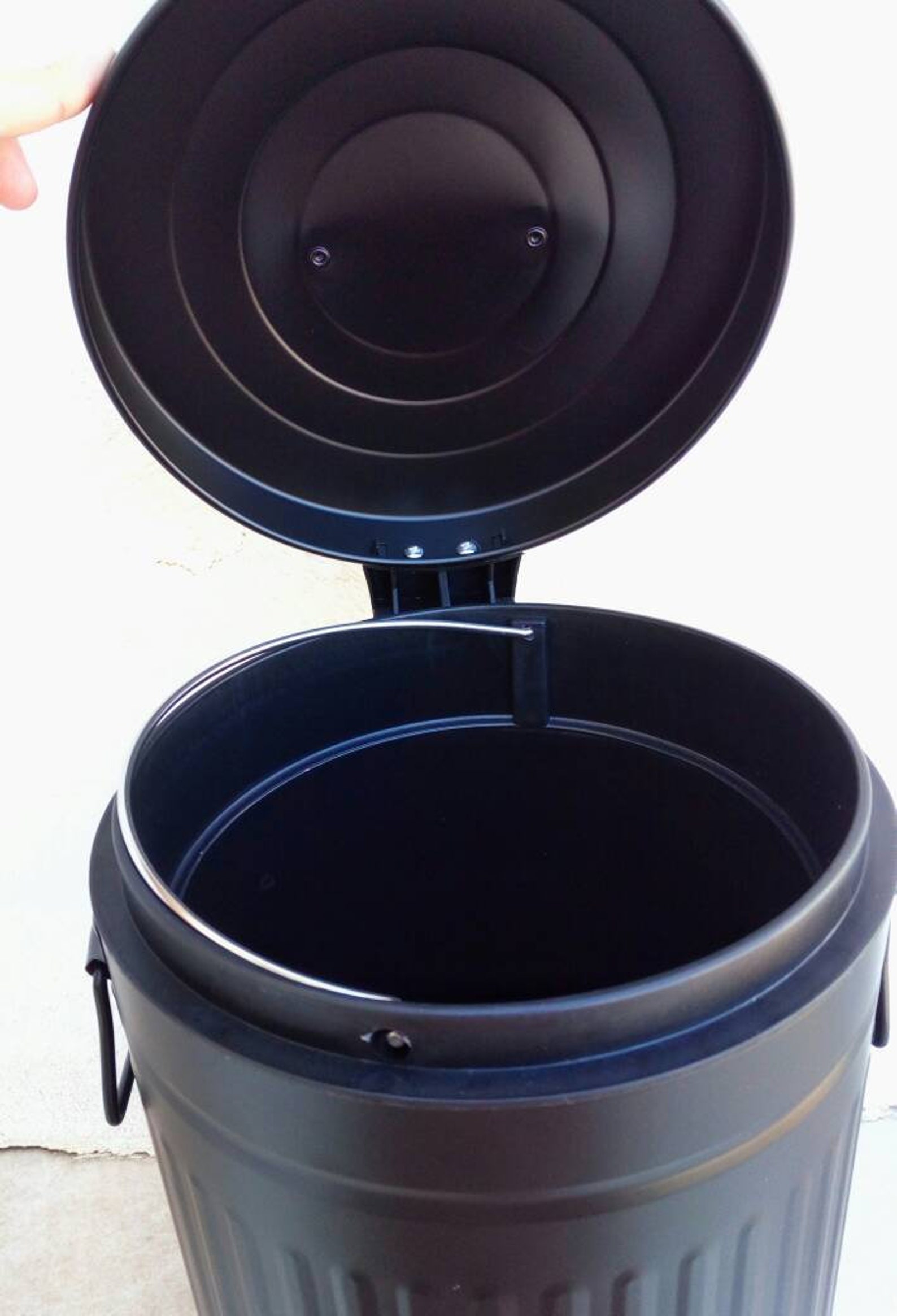 Black Farmhouse Bathroom Trash Can Garbage Can for Men Office Etsy