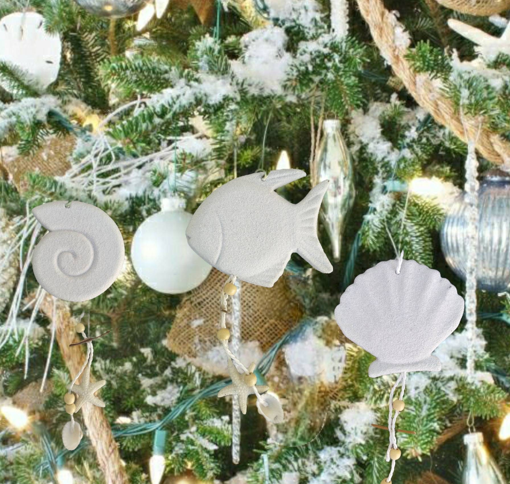 Decorazioni Natalizie A Tema Marino, 6 Angeli In Acrilico 2D, Ornamenti Per Albero Di Natale - Per Soggiorno, Cucina, Ufficio O Ingresso, Altezza Circa 8,8 Cm