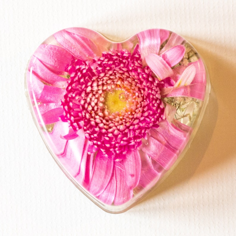 Wedding Bouquet Preservation Real Flowers in Heart Shape 7cm | Etsy