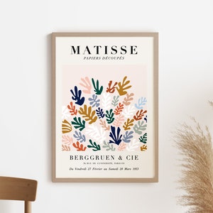 Matisse Cutout Poster, Henri Matisse Print, Matisse Exhibition Poster, Papiers Découpés, Berggruen & Cie