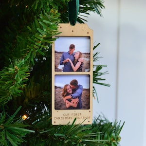 Personalised Polaroid Photo Christmas Decoration, Personalised Photo Bauble, Personalised Photo Gift, Polaroid Photo Decoration