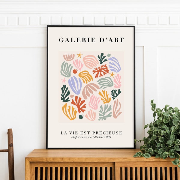 Pastel Matisse Print, Henri Matisse Exhibition Print, Pastel Aesthetic, Pastel Wall Decor, Aesthetic Decor