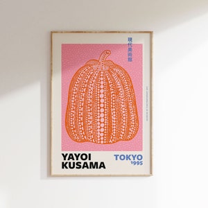 Yayoi Kusama Pumpkin Art Print Yayoi Pumpkin Poster Japanese -  UK