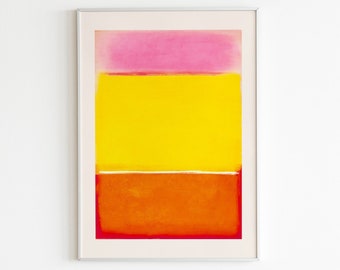 Mark Rothko Print, Mark Rothko Exhibition Print, Mark Rothko Poster, Mark Rothko Remake, Vintage Wall Art, Abstract Print,