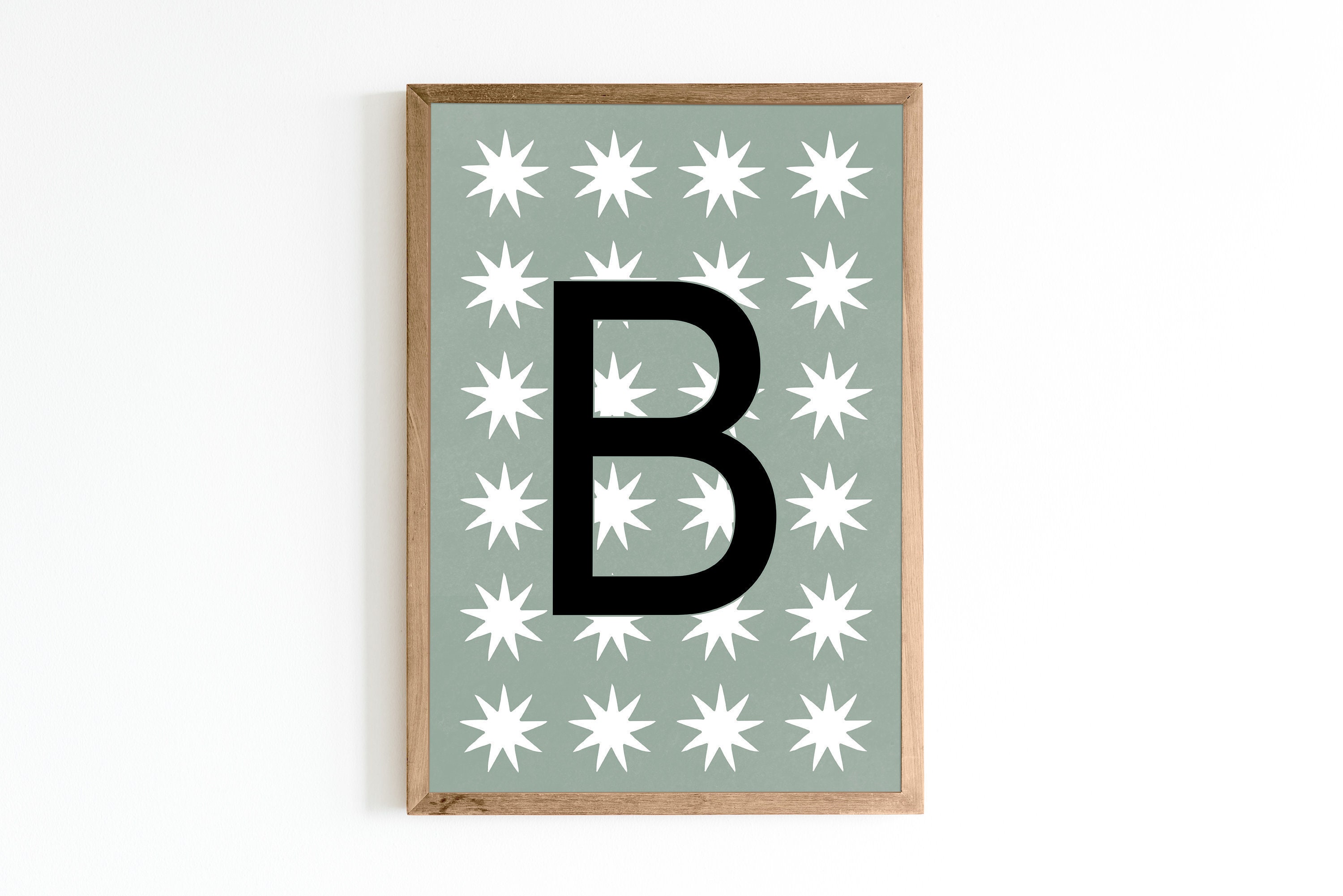personalised letter print initial print monogram alphabet etsy