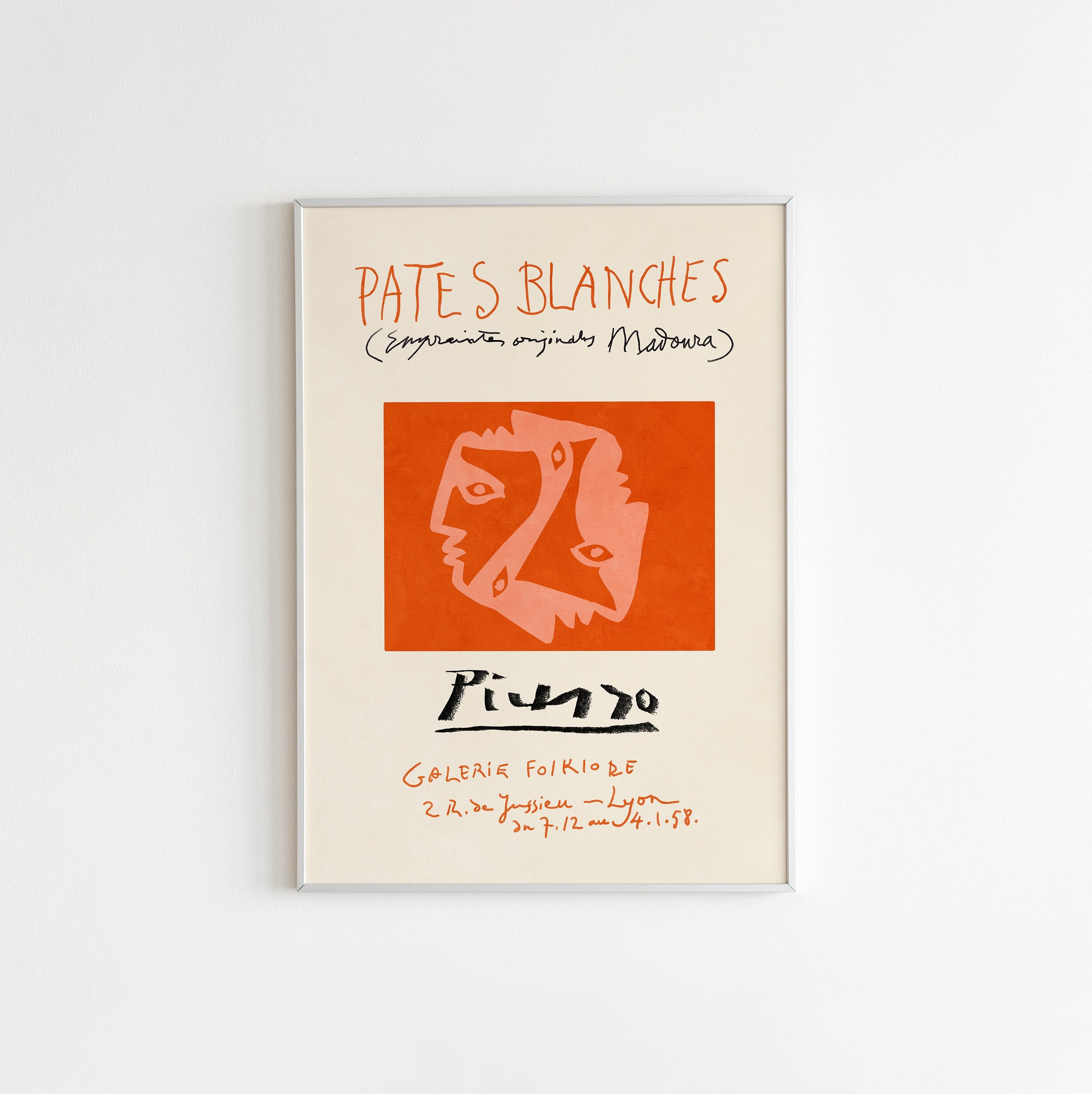 Pablo Picasso Print Picasso Exhibition Print Picasso Poster Etsy