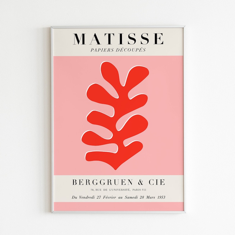 Matisse Cutout Poster Henri Matisse Print Matisse Exhibition | Etsy