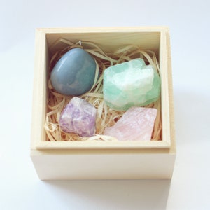 Stone Set Bedroom, Harmony, Amethyst, Rose Quartz, Fluorite, Angelite