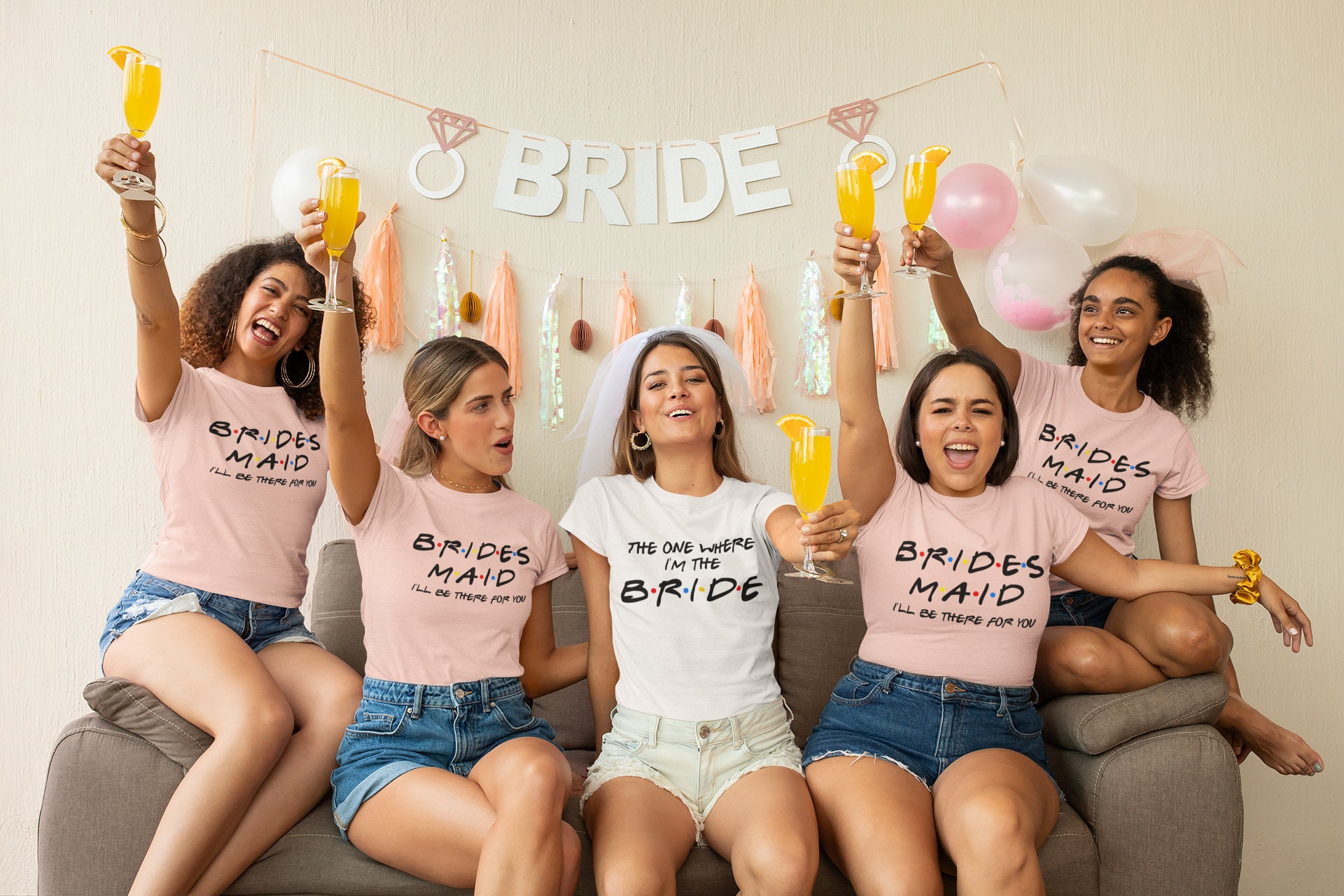 Friends Bachelorette Shirts, Bride Shirt, Maid of Honor Shirt, Bridesmaid Shirts, Bridal Shower Shirts, Bridal Party Shirt, Friends Theme
