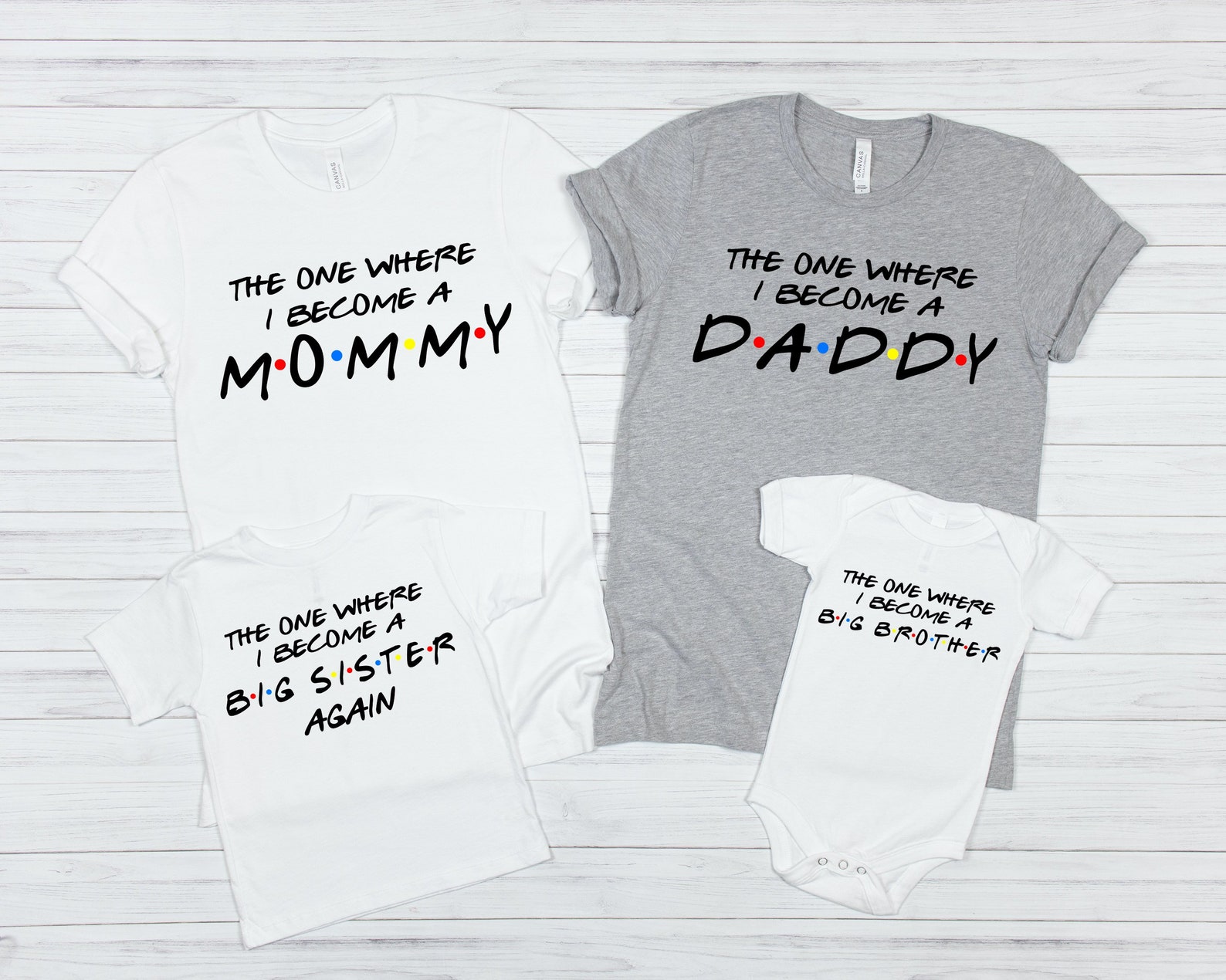 Pregnancy Announcement Shirts Matching Family Shirt Etsy
