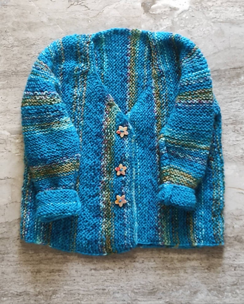Cardigan for baby, Custom made to order,Knitted SET baby jacket and socks