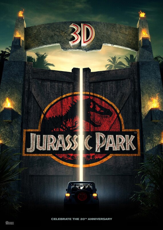 Jurassic Park Universe Wall Art DIGITAL FILE Jurassic World movie poster