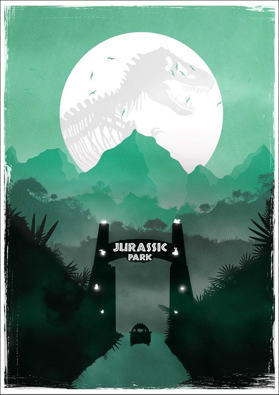 Jurassic Park Universe Wall Art DIGITAL FILE Jurassic World movie poster