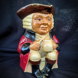Cruche vintage Tony Wood Toby - Mug personnage de 1 litre