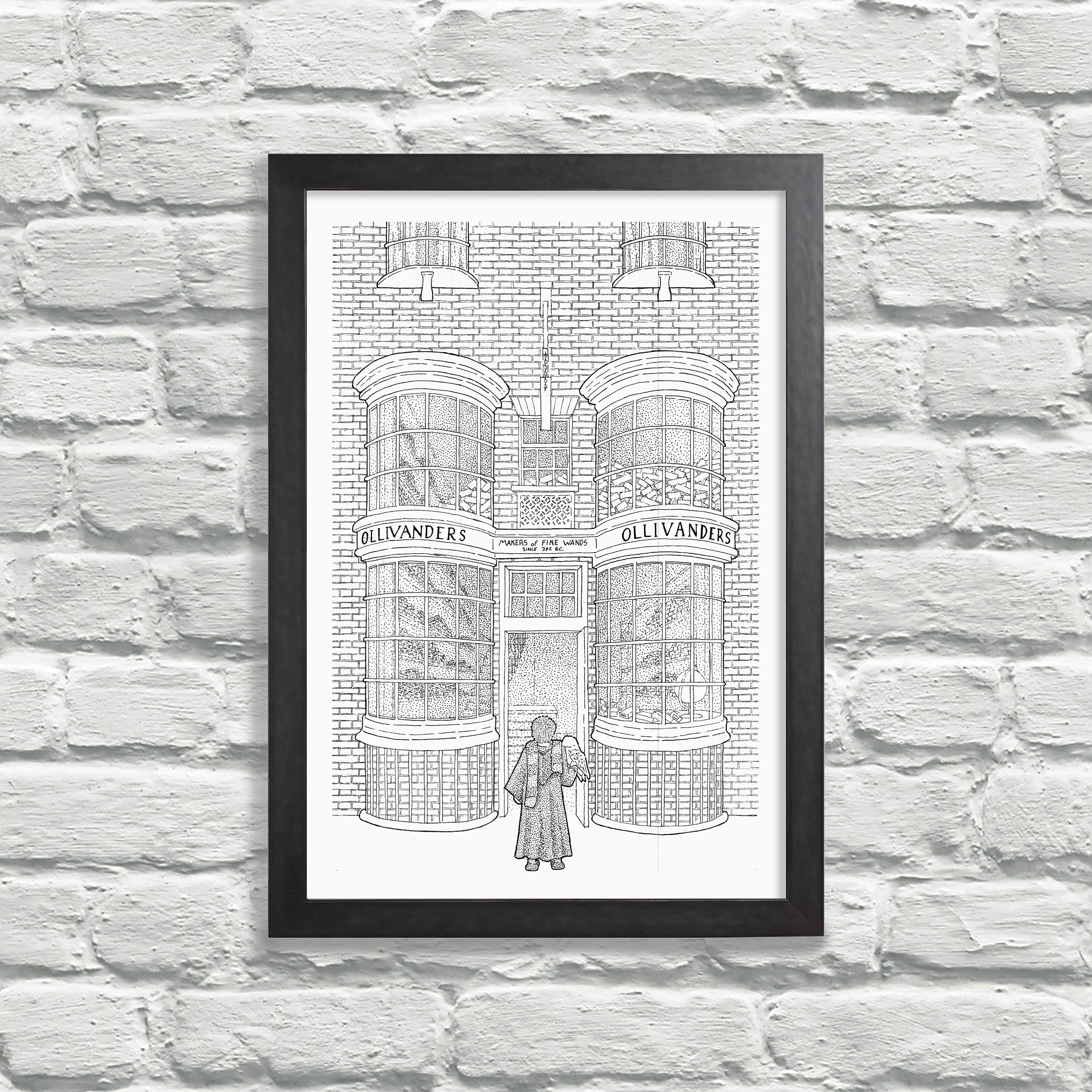 HARRY POTTER. Ollivanders. Fan Art. Digital printing of a | Etsy