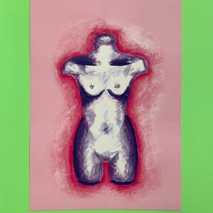 Lady&#39;s figure Art print A3 300gsm
