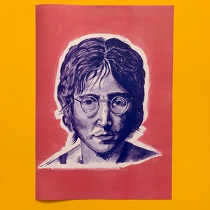 The Beatles Lennon - by Rachael HD A3 100gsm