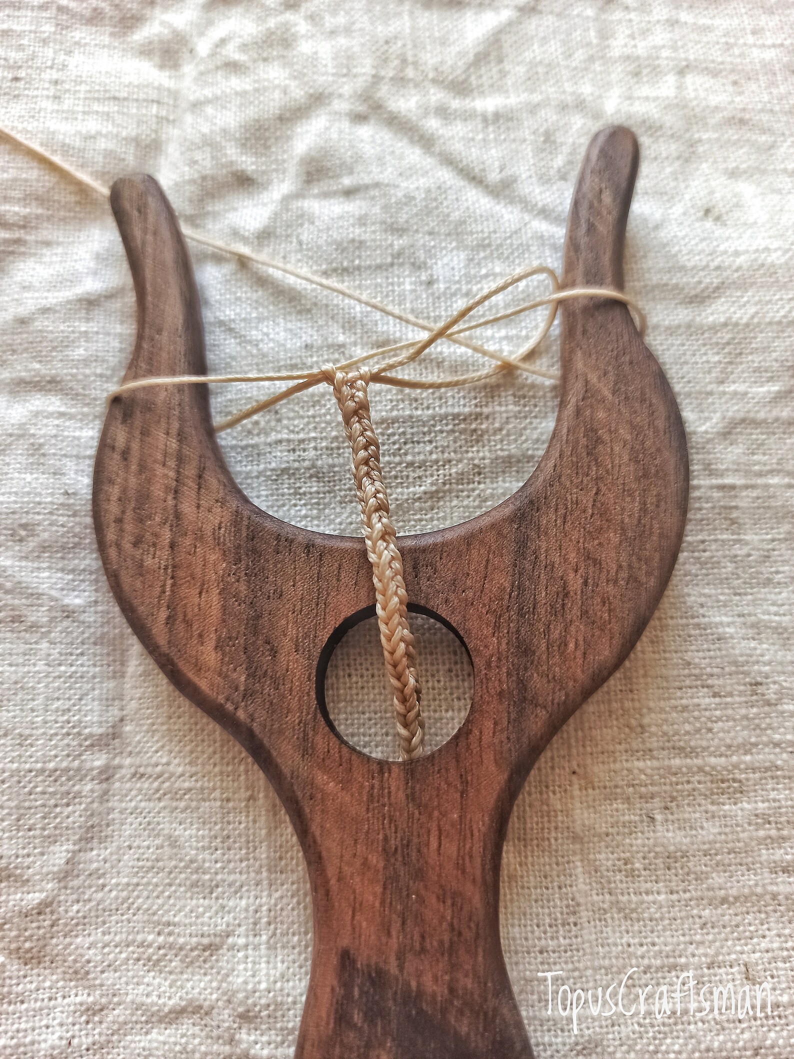 Wooden Lucet for weaving Braiding and cord making tool Etsy