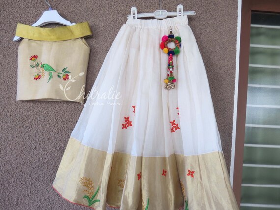 kasavu frock for babies