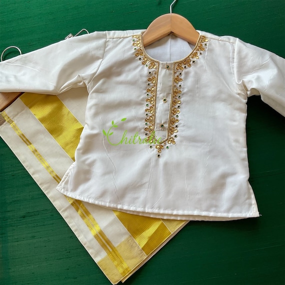 Kids& Boys Traditional Dhoti & Shirt set- with Accessories