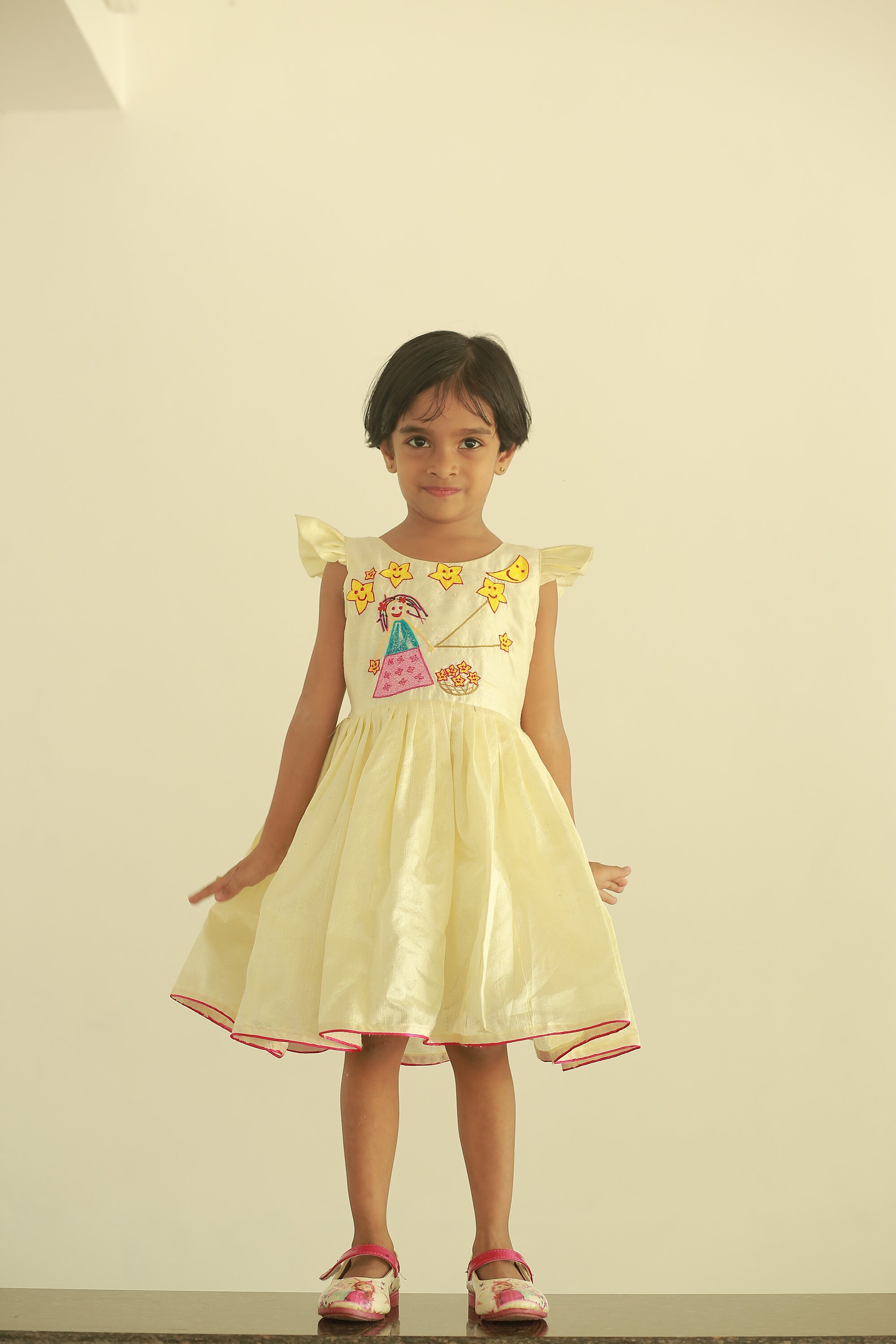 Etsy Design Award Finalist Design/ Ivory Color Baby Frock/ Etsy