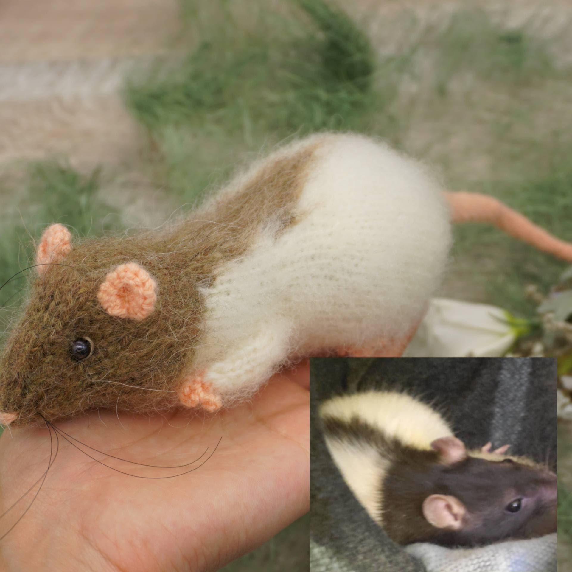 Custom realistic rat toy by photo 7 inches toy individual Etsy