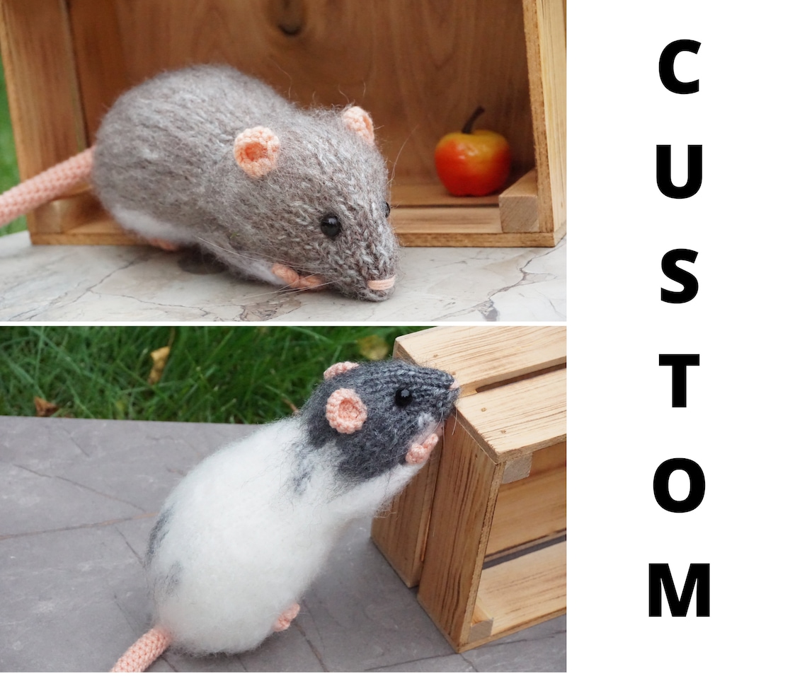 Custom Realistic Toy Rat Make From Photo 7 Inches Toy Custom Etsy
